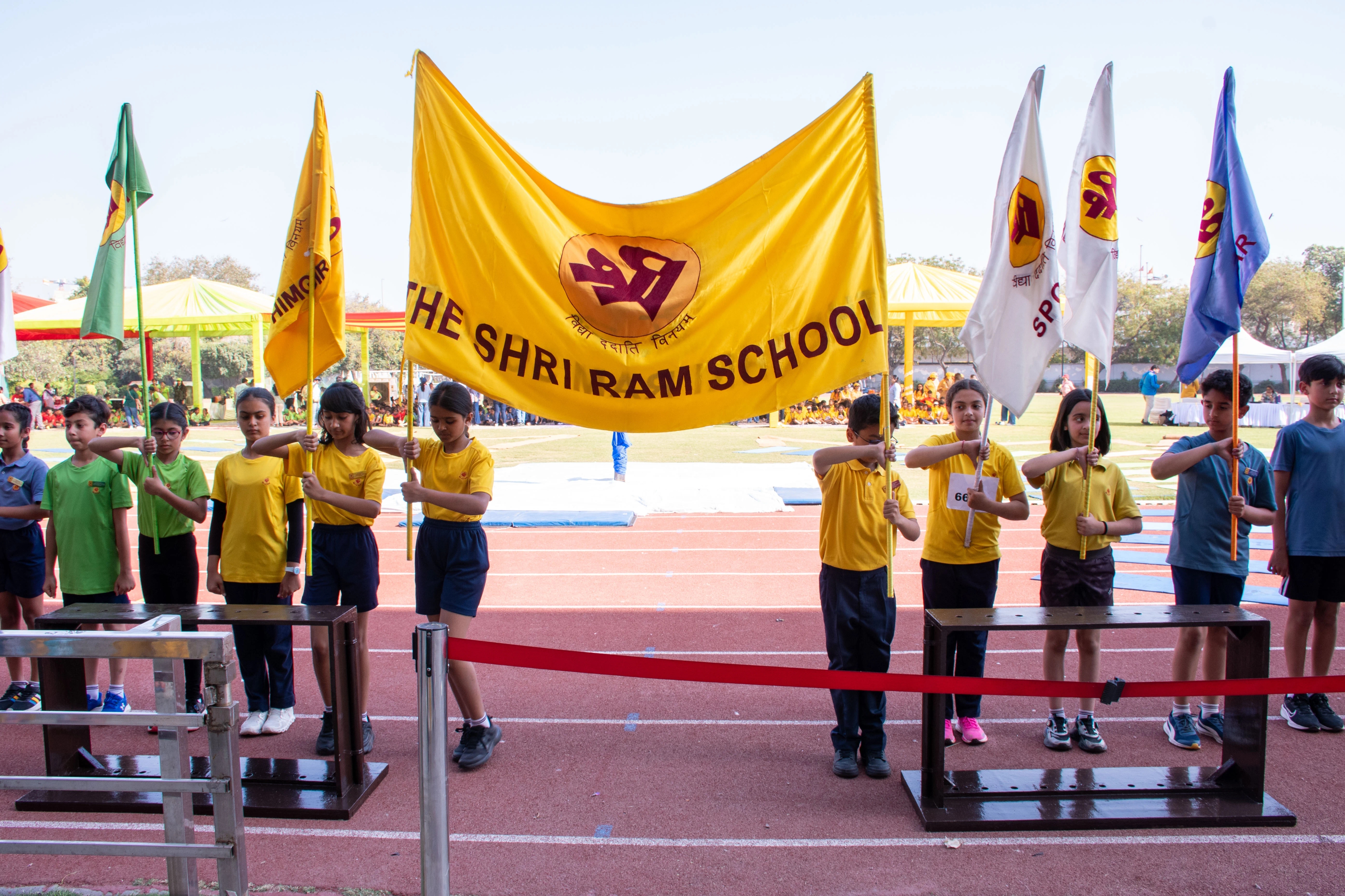 Students during a coaching session at The Shri Ram School